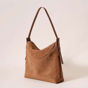 Bolso de Mano Tipo Canasta de Verduras con Correa Desmontable de Piel Sintética, Estilo Unisex, Moderno, Minimalista, Grande - Product Image 3