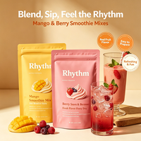 Sachets personnalisés en PE de qualité alimentaire avec fermeture éclair pour bonbons aux fruits lyophilisés (ananas, pêche, fraise, citron, mangue)