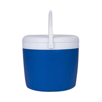 Glacière isotherme robuste en plastique PP écologique de 14 L pour l'extérieur, conservation des aliments frais, maintien de la glace pendant 2 jours