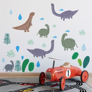Factory Custom New Cartoon Animal Wall Sticker <b>for</b> <b>Boys</b> Bedroom Nursery Rome Wall Decals Cute Dinosaur Wall Stickers <b>Wallpaper</b> - Product Image 2