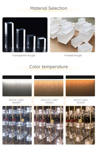 Giá để rượu bằng acrylic và kim loại cao cấp có đèn LED 3 màu/7 màu, có thể tùy chỉnh - Product Image 6