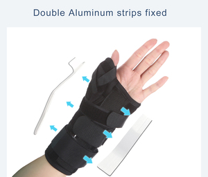 Férula extraíble médica ortopédica ajustable <span class=keywords><strong>Palma</strong></span> muñeca Ortesis con soporte para pulgar Fitness seguridad alivio del túnel carpiano - Product Image 3