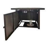 Table de foyer d'extérieur, rectangulaire, en propane,