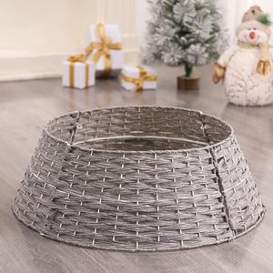 Venta al por mayor de fábrica: Collar de ratán para árbol de Navidad, falda para árbol de Navidad, decoraciones navideñas - Product Image 4