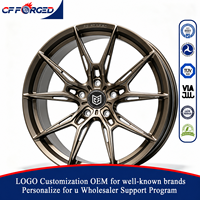 Jantes forgées monobloc personnalisées en bronze de qualité supérieure, à rayons en Y, 5x112, pour Mercedes AMG C63 C63S W205 Performance Coupé