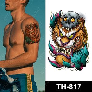 Tatouages temporaires pour hommes, motifs cool, imperméables, de haute qualité, vente en gros, art corporel, bras, <span class=keywords><strong>tigre</strong></span> - Product Image 5