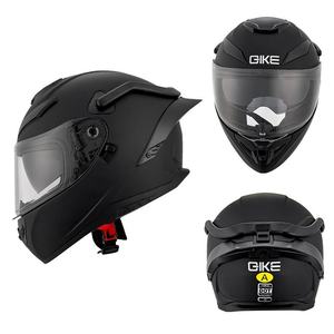 Casques de moto certifiés 3C DOT à double visière, <span class=keywords><strong>casque</strong></span> en fibre de carbone, <span class=keywords><strong>casque</strong></span> <span class=keywords><strong>intégral</strong></span> pour moto avec queue de requin - Product Image 5