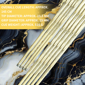 ASRB CUETK05 Stecca da Snooker 145cm 18oz Leggera e Resistente in Acero di Alta Qualità con Giunto Singolo in Acciaio Inossidabile, Stecca da Biliardo Ronnie - Product Image 4