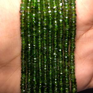 Wholesale Faceted Rondelle Shape <b>Peridot</b> Gemstone Loose Green Color Jewelry for <b>Necklace</b>/Bracelet Natural Quality Stone Beads - Product Image 5
