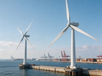 Éolienne de moyenne capacité 10KW 20KW 30KW 380V Triphasé AC pour l'alimentation électrique des bâtiments commerciaux