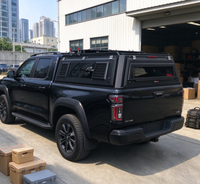 Capot rigide pliable en acier pour pick-up GMC, couvre-benne étanche tout-terrain avec fenêtres latérales ventilées