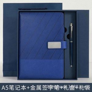 Juego de Cuadernos de Aprendizaje y Oficina de Cuero Desmontables A5 con Logotipo Personalizado, en Caja, de Hojas Sueltas, Exquisitos - Product Image 5