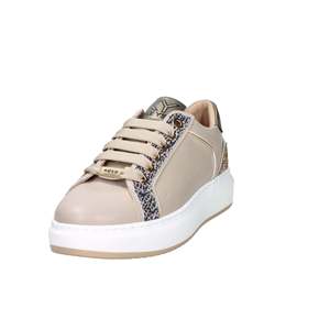 Zapatillas deportivas Keys Donna K 11201 de lona color topo, zapatos modernos - Product Image 2