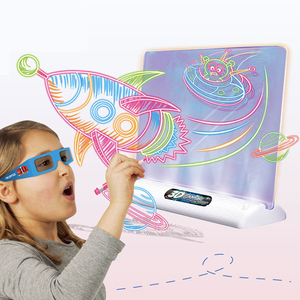 Tavola da Disegno 3D in Plastica Yingnisi con Luce LED e Occhiali 3D, Penna ad Acqua, Tema Oceano, Dinosauri e Spazio, Pronta per la Spedizione - Product Image 1