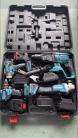 Ensemble d'outils électriques OEM 20V / 21V, clé à chocs sans fil rechargeable au lithium, sans balais, réglable, dans un coffret rigide