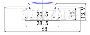 Perfil de Iluminación para Construcción Seca, Perfil LED para <span class=keywords><strong>Rigips</strong></span> - Product Image 4