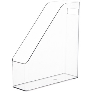 Xieying Desktop <b>File</b> Organizer Transparent Plastic Rectangle Office <b>Storage</b> <b>Box</b> For Documents And Stationery Clear Standing Type - Product Image 4