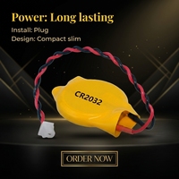 Batería de Litio Primaria de Larga Duración para TPMS, 3V 220mAh CR2032 CR2025, Tipo Botón, para Llaves de Coche, Control Remoto y Linterna