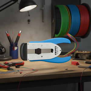 เครื่องปอกสายไฟเบอร์ออปติก Knipex รุ่น 12 85 110 สำหรับการปอกสายเคเบิลอย่างแม่นยำ - Product Image 3