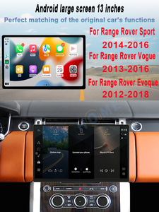 Radio con Sistema Dual Android de 13 Pulgadas, Reproductor Multimedia con GPS, <span class=keywords><strong>CarPlay</strong></span>, para Land Rover, Range Rover, Vogue, L405, Sport, L494, <span class=keywords><strong>Evoque</strong></span>, L538 - Product Image 2