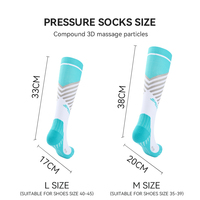 LINGTU Chaussettes de compression Dropshipping Chaussettes de sport Dropship Long Knee High Fancy Chaussettes de compression compressées