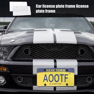 Y0273 Cadre de <span class=keywords><strong>plaque</strong></span> d'<span class=keywords><strong>immatriculation</strong></span> transparent pour voiture, protection plate transparente pour <span class=keywords><strong>plaque</strong></span> d'<span class=keywords><strong>immatriculation</strong></span>, accessoires de véhicule - Product Image 5