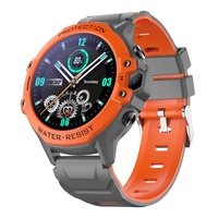 Reloj Teléfono para Niños con Pantalla Redonda de 1.28'', Compatible con Todas las Redes, Tarjeta SIM, Resistente al Agua, Correa de Silicona, Sin Juegos, Videollamada, Función SOS