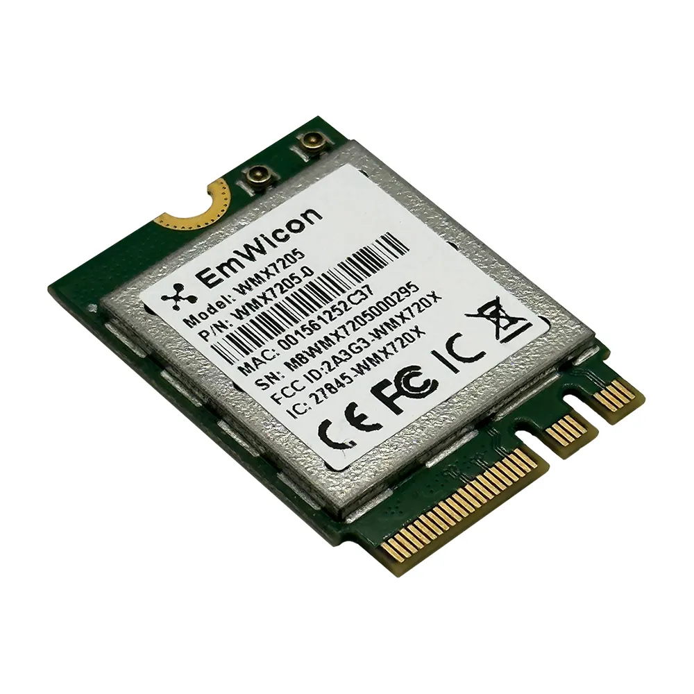 PCIe 3.0(WiFi) USB1.1 (BT) DBS Client module Qualcomm WCN6856 Emwicon WMX7205-0 Tri band Wifi6e Module M.2 2230 A+E Key