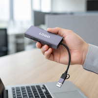 Lecteur de cartes multi-formats USB 3.0 Type-C pour photographe, bureau, maison, transfert de données, cartes SD TF CF MS, 200 Mo/s, coque en aluminium
