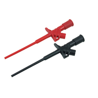 Cordons de test pour multimètre Jeu d'adaptateurs pour sondes de test à aiguille Pinces crocodiles 5 en 1 Kit de cordons de test électronique Accessoires