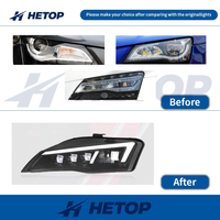 Phares HETOP R8 2007-2014, mise à niveau LED, phare de voiture, projecteur DRL, lentille de projecteur, phare avant, accessoires Plug and Play pour Audi