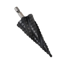 Lot de 3 forets étagés HSS Cobalt à cannelures spirales pour le perçage de trous dans le métal et l'acier inoxydable