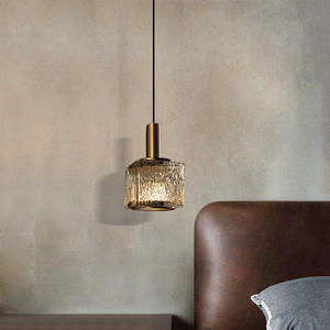 Lámpara de Araña Moderna Minimalista de Cristal de Una Sola Cabeza para Habitaciones de Hotel, Lámpara de Noche Iluminadora de Lujo para Dormitorios y Comedores - Product Image 5