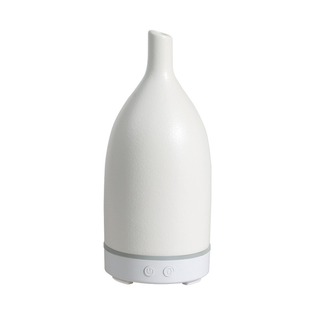 White Vase Ceramic Aroma Diffuser, Ultrasonic Air Humidifier & Purifier, Home Decor Gift