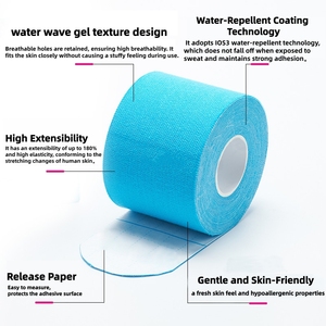 Terapi keselamatan olahraga pabrik plester kinesiologi katun pendukung ortopedi fisioterapi otot pemulihan olahraga penghilang nyeri - Product Image 6