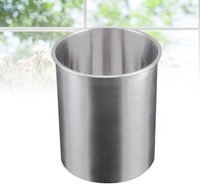 Seau à glace droit 3L de haute qualité en acier inoxydable 304 de conception classique pour les bars extérieurs d'autres occasions directement du fabricant