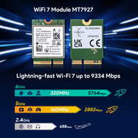 Módulo WiFi 7 MediaTek MT7927 Tri Banda 2.4GHz 5GHz 6GHz Bluetooth 5.4 M.2 2230 Key-E para Laptop y PC Integrado