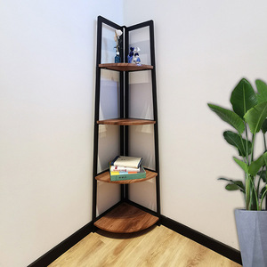 Folding corner <b>shelf</b>, floor <b>shelf</b>, storage rack, flower rack, <b>bedroom</b> corner <b>shelf</b>, no-drill tripod, customizable. - Product Image 1