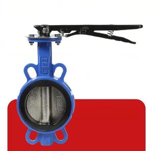 Válvula de Mariposa Manual de Hierro Fundido D71X-16Q con Asa, Sello Hidráulico de Goma DN15-DN200 9-10 Bar - Product Image 1