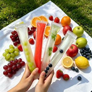 Low MOQ &amp; Fast Delivery Transparent Ice Cream Plastic Bags Packaging Bags Popsicle Printing Colorful Logo <strong>PET</strong>/PE Ice Cream DIY - Product Image 1