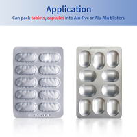 Machine d'emballage automatique de capsules et comprimés sous blister en Alu-PVC, petite machine d'emballage sous blister DPP en aluminium et plastique pour pilules et plaques plates