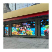 Film holographique LED transparent flexible, écran de vitrine en verre invisible pour la publicité en magasin de détail