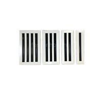 Diffuseur linéaire de plafond en aluminium au design moderne pour la ventilation des salons et des espaces extérieurs