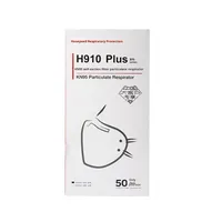 Masque de protection Honeywell H1009101 KN95 pliable anti-poussière industrielle, anti-brouillard, anti-éclaboussures, en tissu non tissé, multi-usages