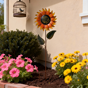 Estaca <span class=keywords><strong>Solar</strong></span> para Jardín con Forma <span class=keywords><strong>de</strong></span> Gato, Impermeable, con Lámpara Colgante, Decoración Floral, Metal, para Exteriores, Patio, Césped, Camino - Product Image 5