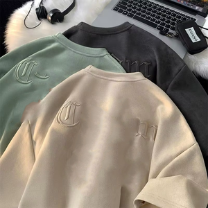 Camiseta de algodón 100% al por mayor de fábrica, camisetas de talla grande con estampado gráfico personalizado para hombre, camiseta Unisex de alta calidad - Product Image 2