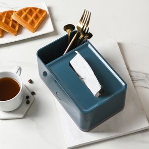 Moderna Caja de Pañuelos de ABS para Escritorio con Diseño de Cierre a Presión, Estilo Simple, Unidad de Almacenamiento de Pañuelos Faciales - Product Image 2