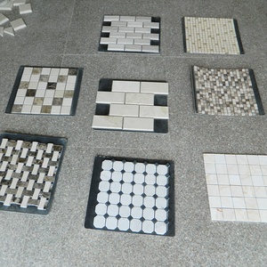 Chất Lượng Cao Đánh Bóng 12X12Inch Vuông Mô Hình Màu Xanh Lá Cây Đá Cẩm Thạch Gạch <span class=keywords><strong>Mosaic</strong></span> Cho Trang Trí Nội Thất - Product Image 2