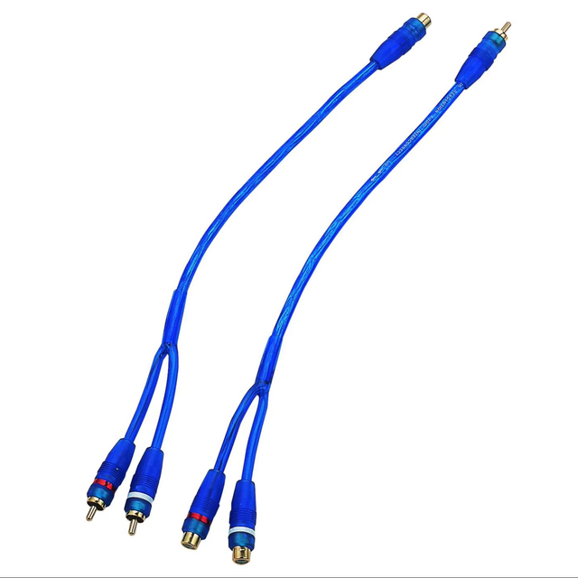 High Quality Car Audio RCA Y Splitter Adapter Cable Male to Female Connector Car Audio Splitter Cable