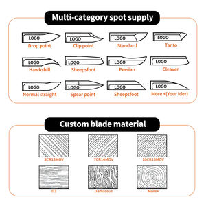 Hochwertiger 3D-Druckkrapfen Griff scharfes tragbares taktisches EDC Tragbares Falt taschen messer für den Außenbereich - Product Image 3